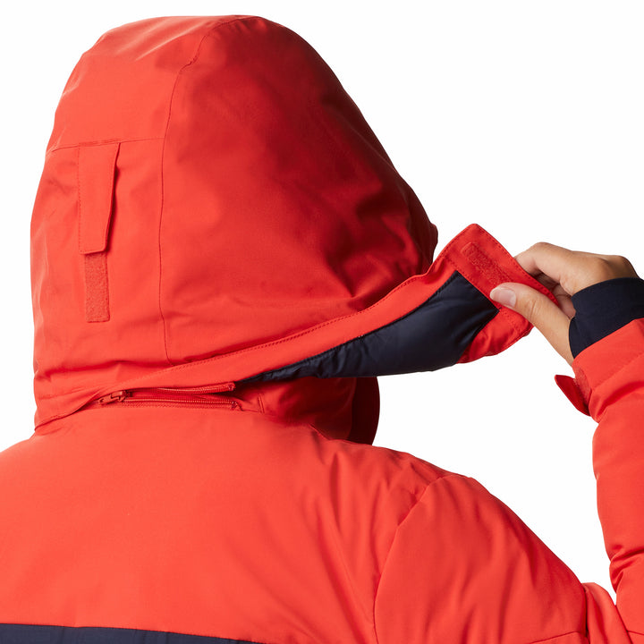 Columbia Wild Card Down Plus Size Jacket - Women's Dark Nocturnal, Bold Orange