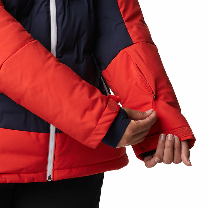 Columbia Wild Card Down Plus Size Jacket - Women's Dark Nocturnal, Bold Orange
