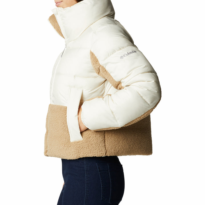 Columbia Leadbetter Point Sherpa Hybrid Jacket - Women's Chalk, Beach