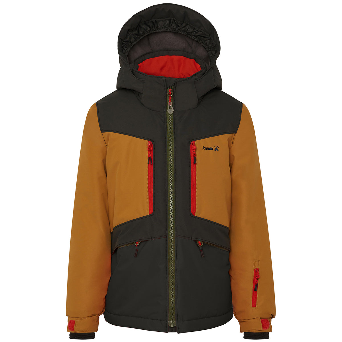 Kamik Max Jacket - Boys' Coal/Amber