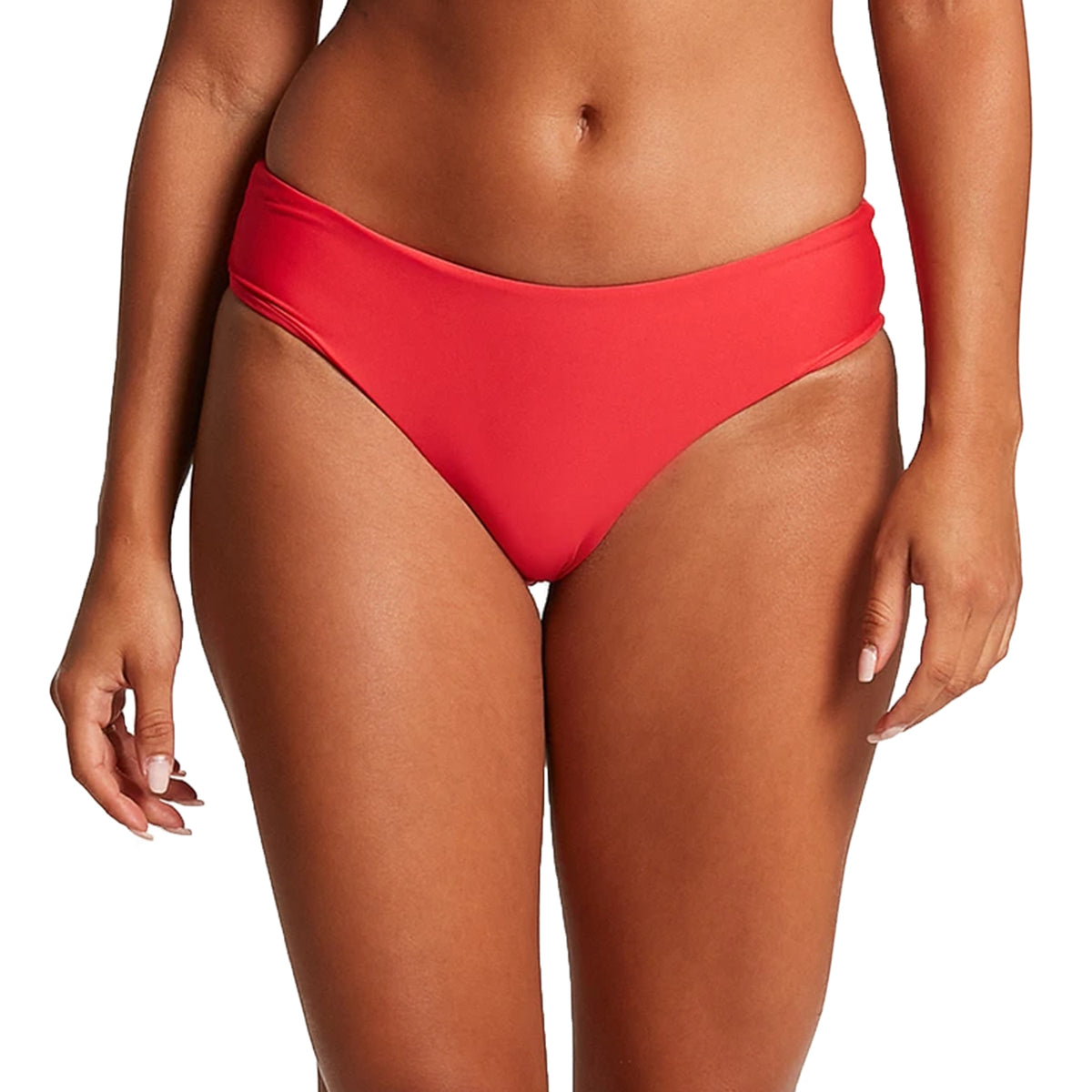 Volcom Simply Seamless Skimpy Bikini Bottoms - Women's True Red