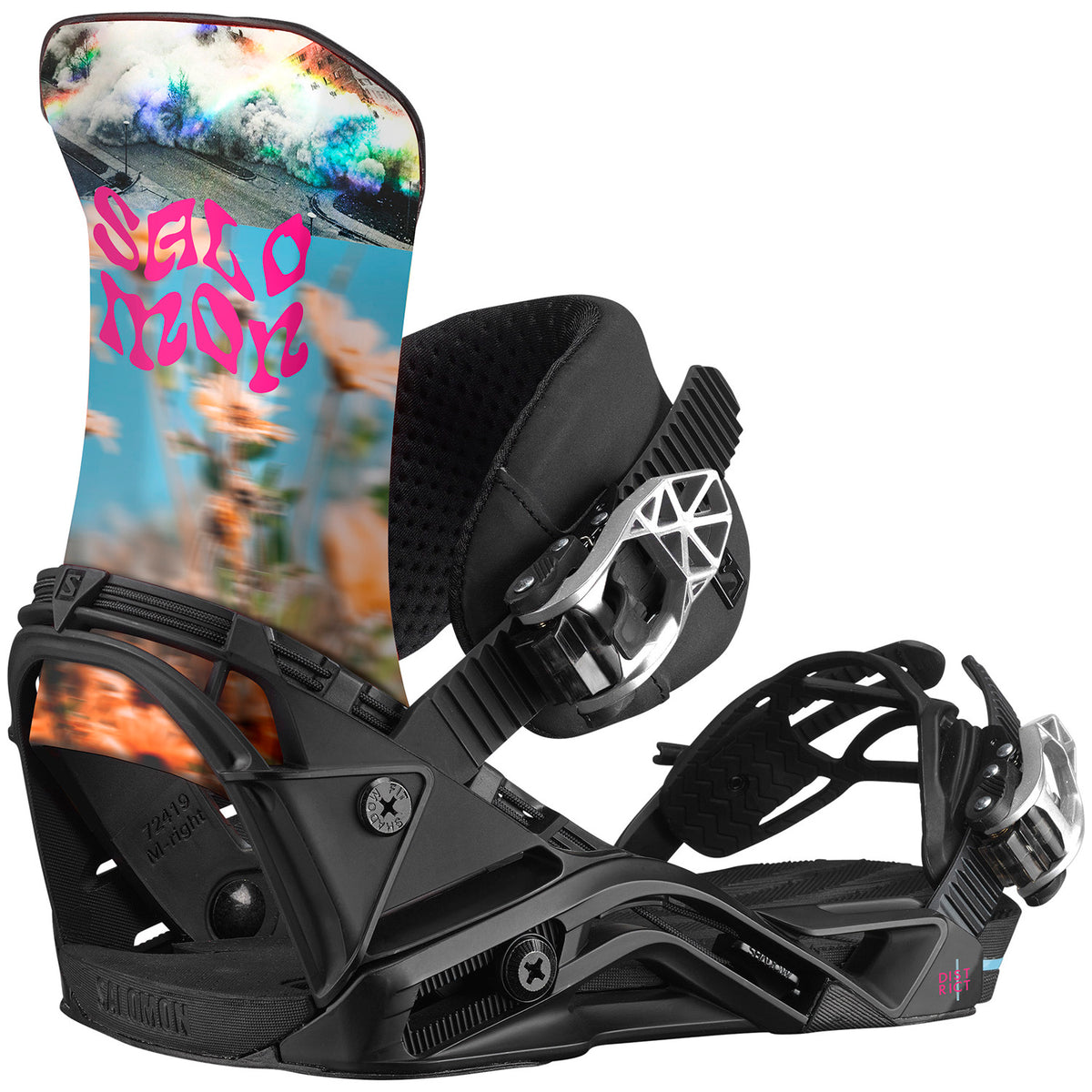Salomon District Snowboard Bindings 2022 Flower Power