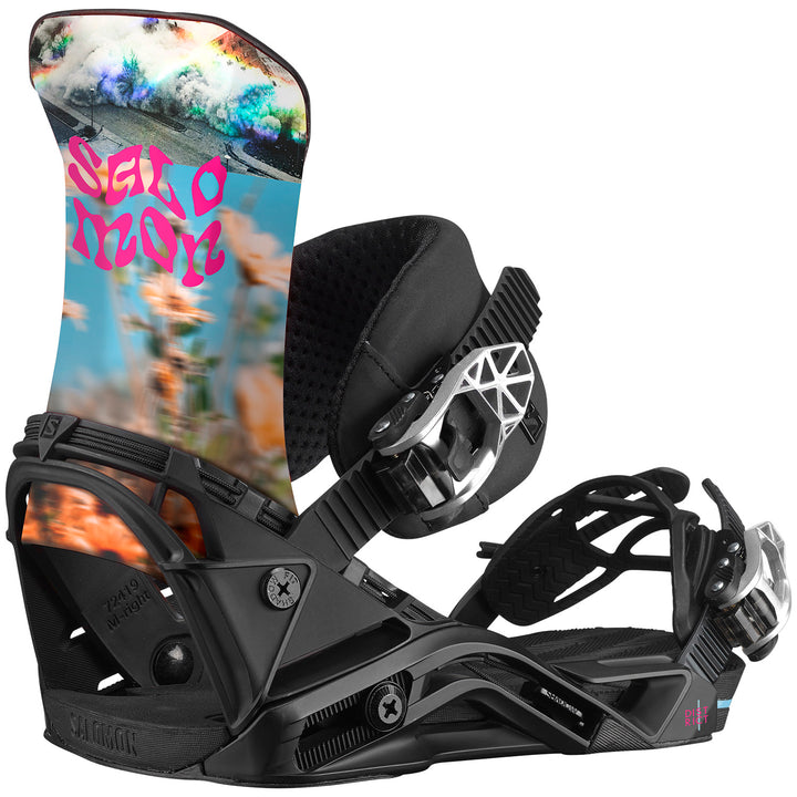 Salomon District Snowboard Bindings 2022 Flower Power