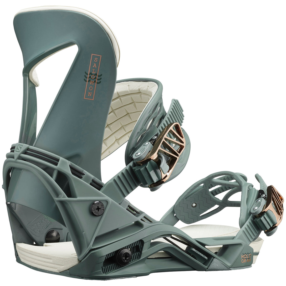 Salomon Hologram Snowboard Bindings - Women's 2022 Green/Cream