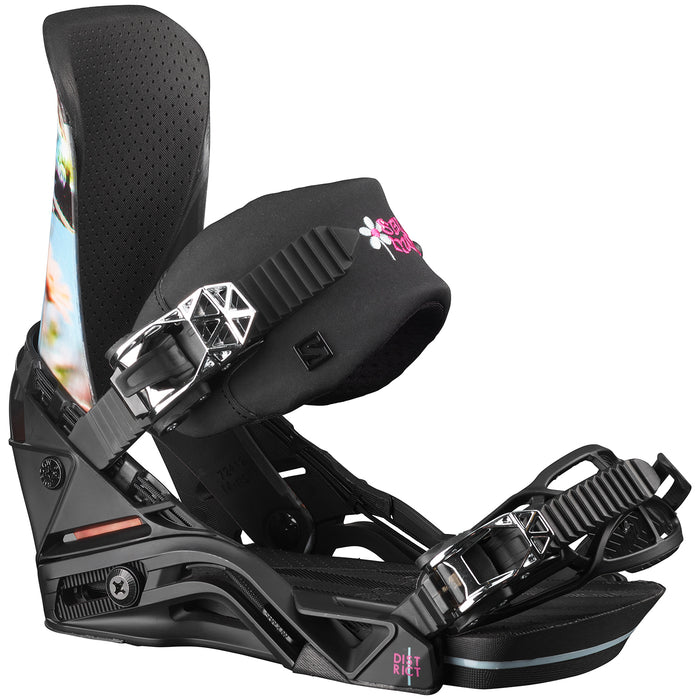 Salomon District Snowboard Bindings 2022 Flower Power