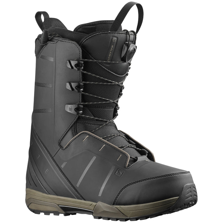 Salomon Malamute Snowboard Boots 2022 Black/Black/Bungee Cord