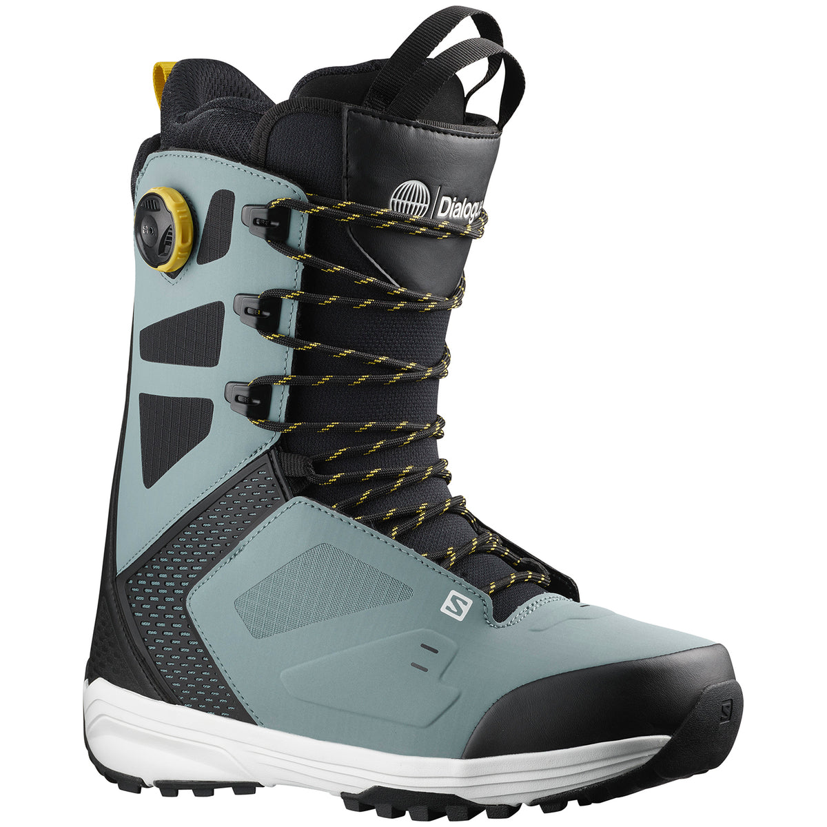 Salomon Dialogue Lace SJ Boa Snowboard Boots 2023 Trooper/Black/White