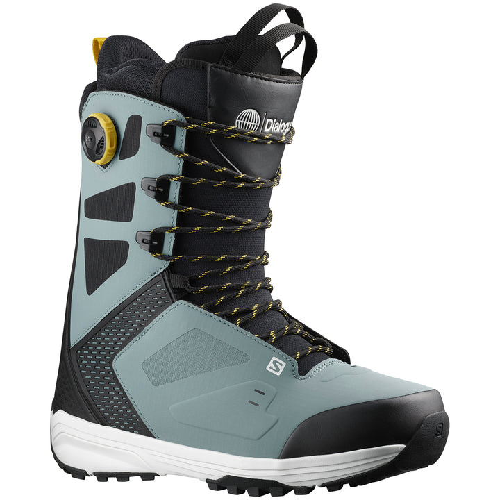Salomon Dialogue Lace SJ Boa Snowboard Boots 2023 Trooper/Black/White