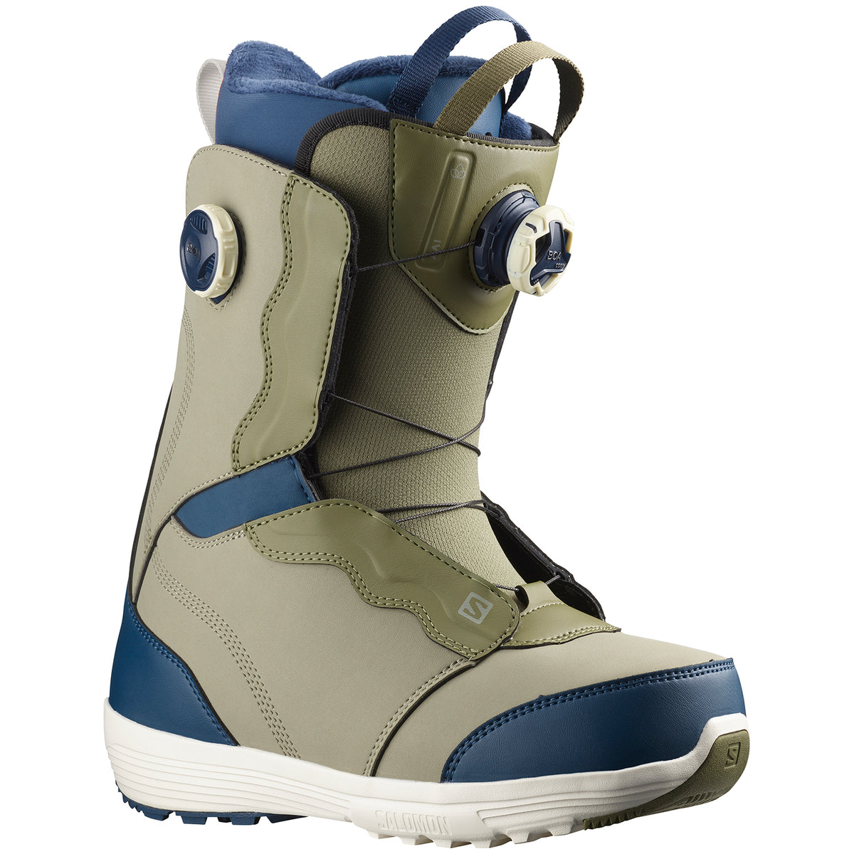 Salomon Ivy Boa SJ Snowboard Boots - Women's 2022 Vetiver/Deep Lichen Green/Insignia Blue