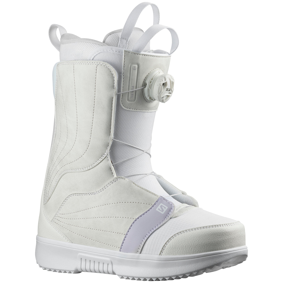 Salomon Pearl Boa Snowboard Boots - Women's 2022 White/Lunar Rock/Evening Hase