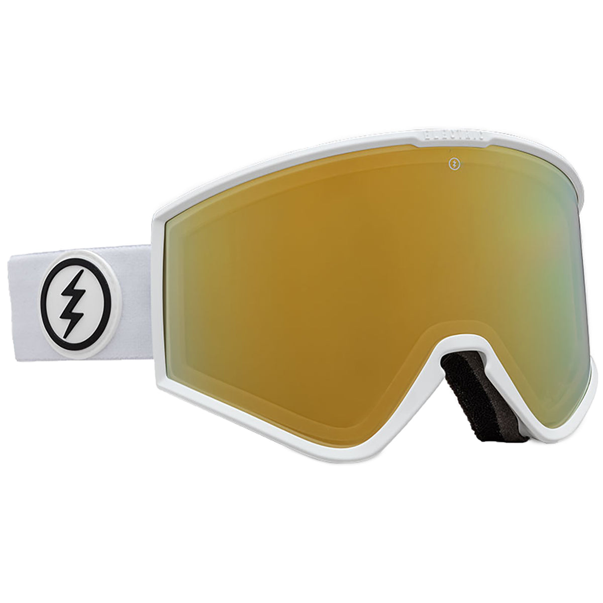 Electric Kleveland+ Photochromic Goggles Gloss White/Photochromic Green Bronze Gold Chrome