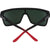 Spy Flynn Sunglasses Soft Matte Black/Red Fade/Happy Gray Green with Red Light Spectra Mirror