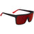 Spy Flynn Sunglasses Soft Matte Black/Red Fade/Happy Gray Green with Red Light Spectra Mirror