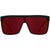 Spy Flynn Sunglasses Soft Matte Black/Red Fade/Happy Gray Green with Red Light Spectra Mirror