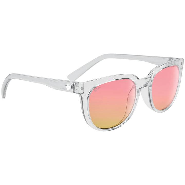 Spy Bewilder Sunglasses Translucent Light Gray/Bronze with Iridescent Spectra Mirror
