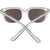Spy Bewilder Sunglasses Translucent Light Gray/Bronze with Iridescent Spectra Mirror