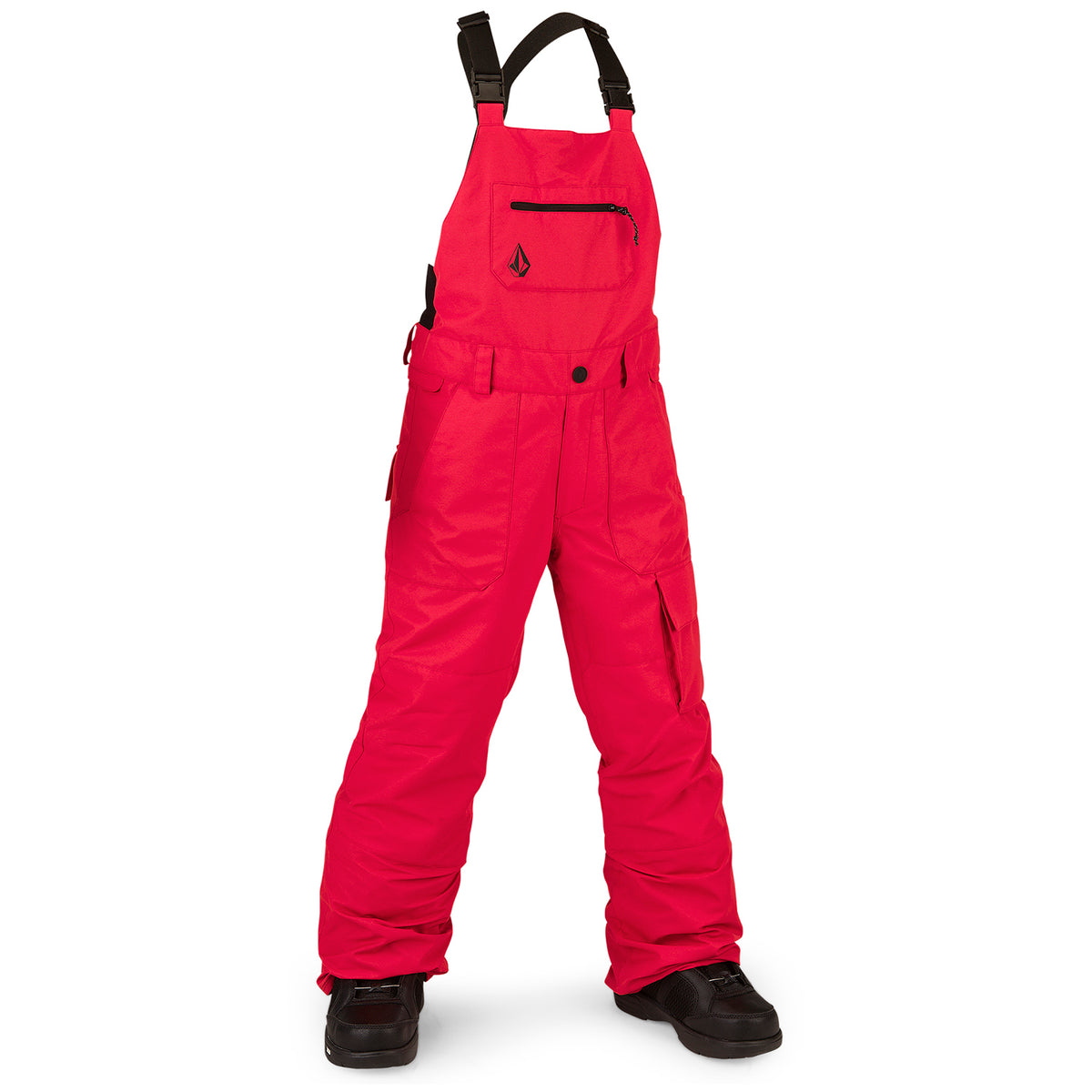Volcom Barkley Bib Overalls - Kids' Red
