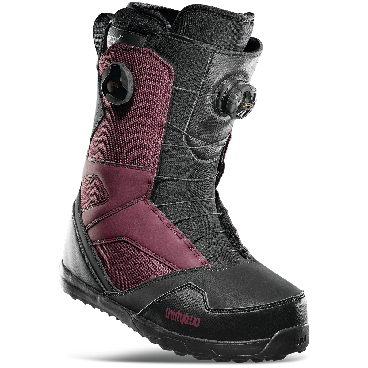 thirtytwo STW Double Boa Snowboard Boots 2022 Burgundy