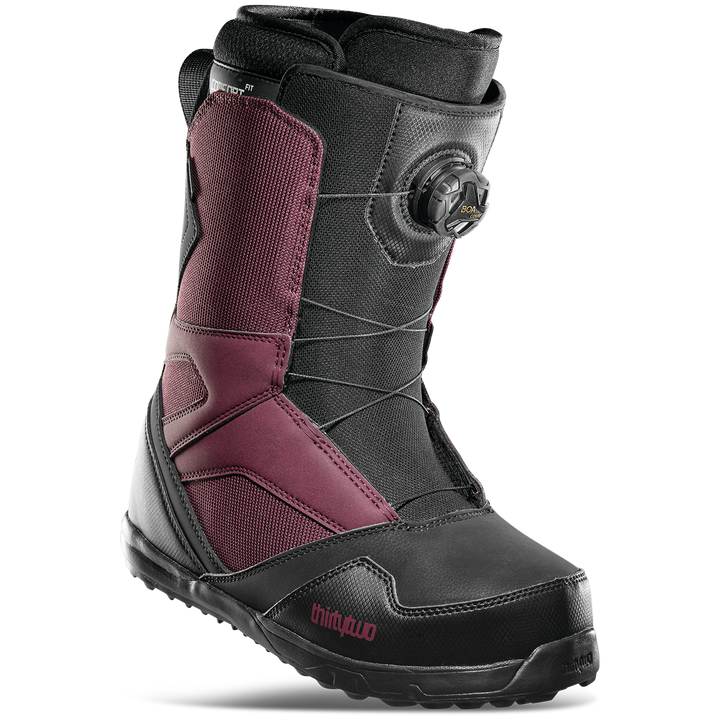 thirtytwo STW Boa Snowboard Boots 2022 Burgundy