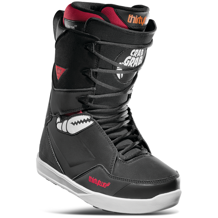 thirtytwo Lashed Crab Grab Snowboard Boots 2022 Black/Grey/Red
