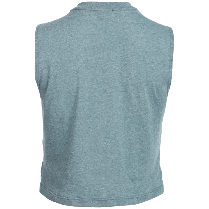 Beyond Yoga Night In Cropped Tank - Women's Light Stellar Blue Heather