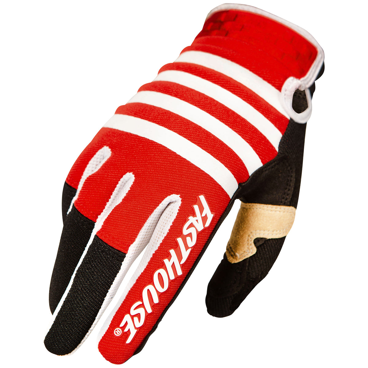 Fasthouse Speed Style Striper Bike Gloves Red/Black
