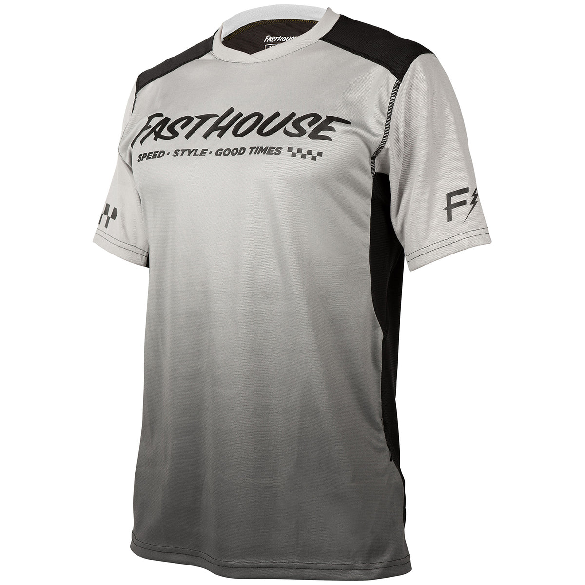 Fasthouse Alloy Slade Jersey - Kids' Grey/Black