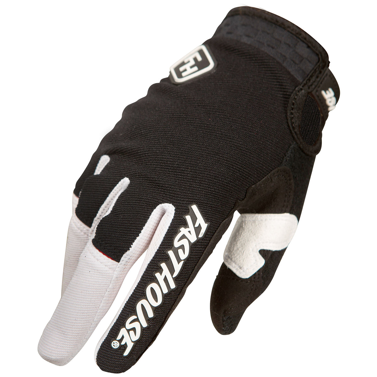 Fasthouse Ridgeline+ Bike Gloves - Kids' Black/White
