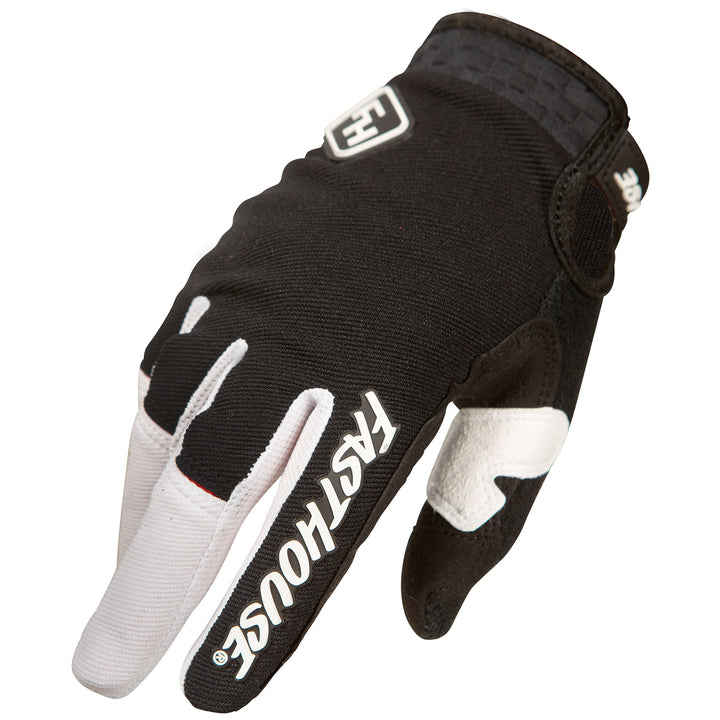 Fasthouse Ridgeline+ Bike Gloves - Kids' Black/White