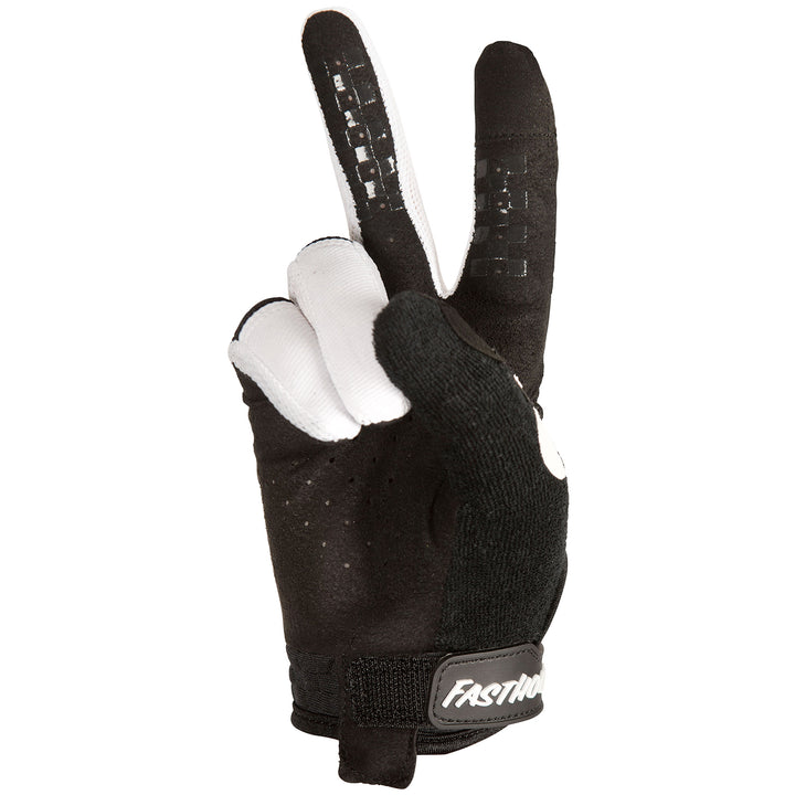 Fasthouse Ridgeline+ Bike Gloves - Kids' Black/White