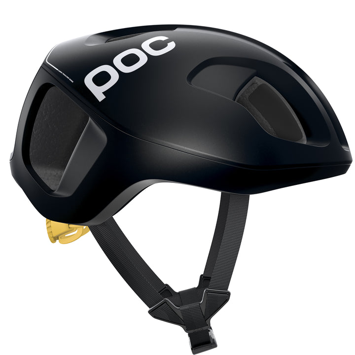 POC Ventral SPIN Bike Helmet Uranium Black/Sulfer Yellow Matte