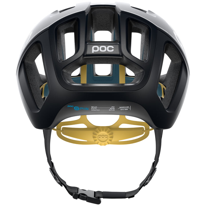 POC Ventral SPIN Bike Helmet Uranium Black/Sulfer Yellow Matte