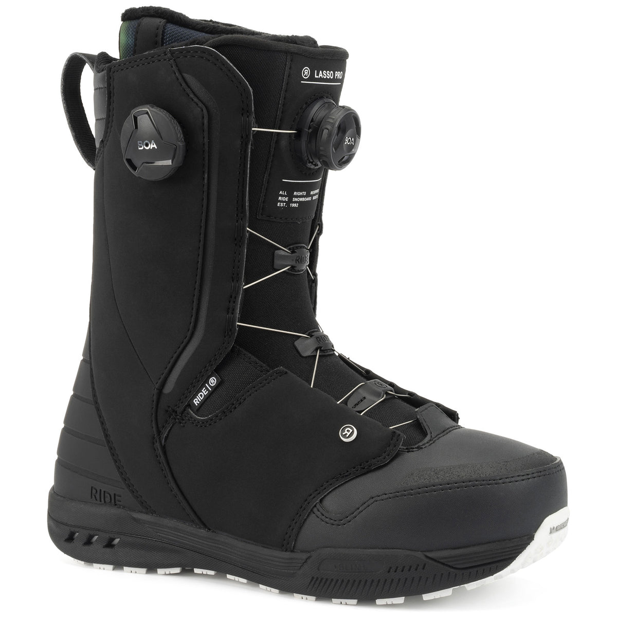 Ride Lasso Pro Wide Snowboard Boots 2022 Black