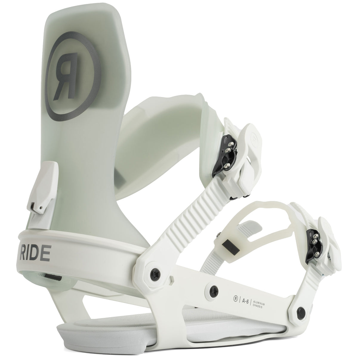 Ride A-6 Snowboard Bindings 2022 White