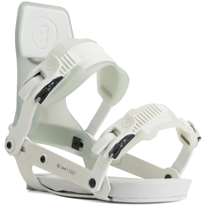 Ride A-6 Snowboard Bindings 2022 White