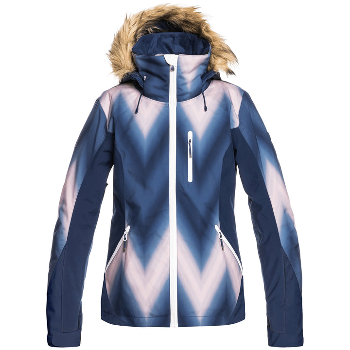 Roxy Jet Ski Premium Jacket - Women's Medieval Blue Chevron
