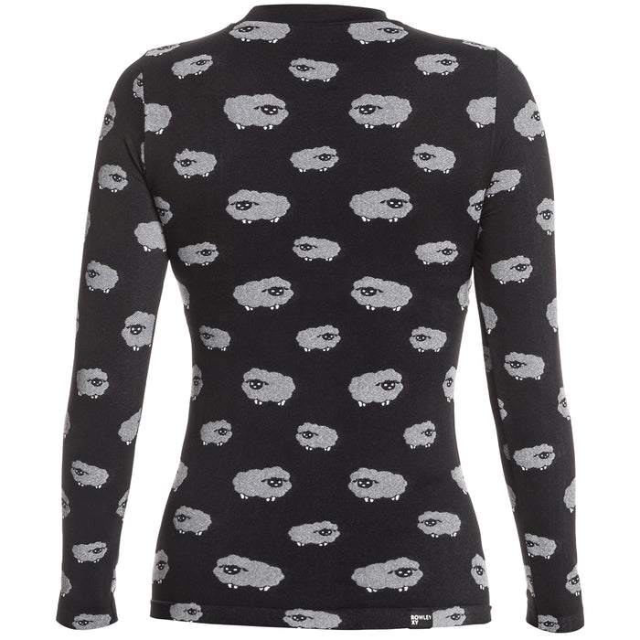 Roxy X Rowley Seamless Top - Women's True Black Cloud Lambs