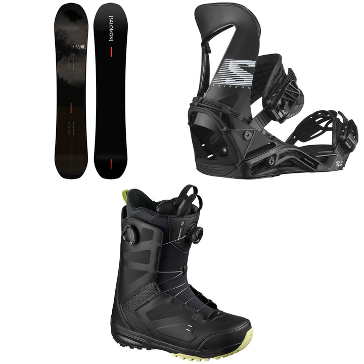 Salomon Super 8 Pro Snowboard + Hologram Snowboard Bindings + Dialogue Focus Boa Snowboard Boots 2021