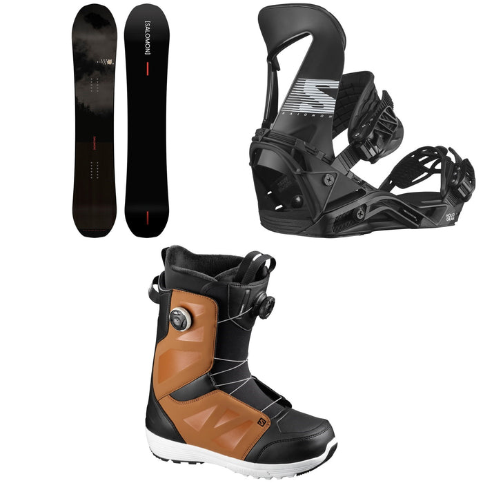 Salomon Super 8 Pro Snowboard + Hologram Snowboard Bindings + Launch Boa SJ Snowboard Boots 2021