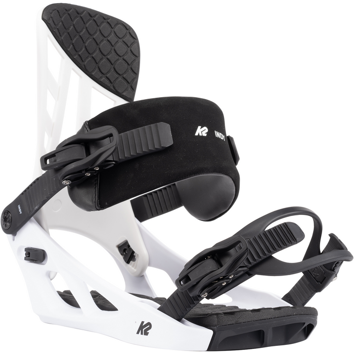 K2 Indy Snowboard Bindings 2022 White