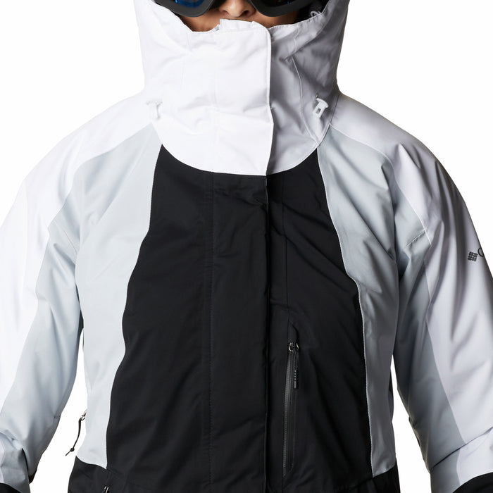 Columbia Glacier View Plus Size Jacket - Women's Black, Cirrus Grey, White