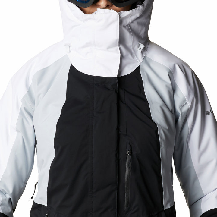Columbia Glacier View Plus Size Jacket - Women's Black, Cirrus Grey, White