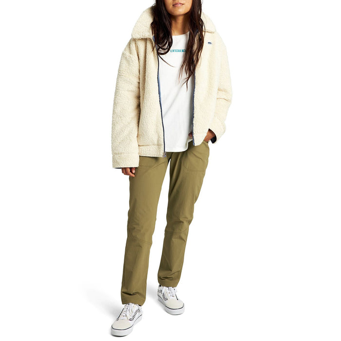 Burton Lynx Full-Zip Reversible Jacket - Women's Crème Brûlée / Folkstone Gray
