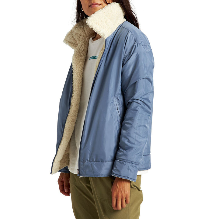 Burton Lynx Full-Zip Reversible Jacket - Women's Crème Brûlée / Folkstone Gray