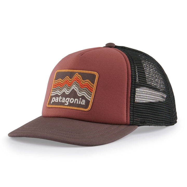 Patagonia Ridge Rise Stripe Interstate Trucker Hat - Women's Dusky Brown