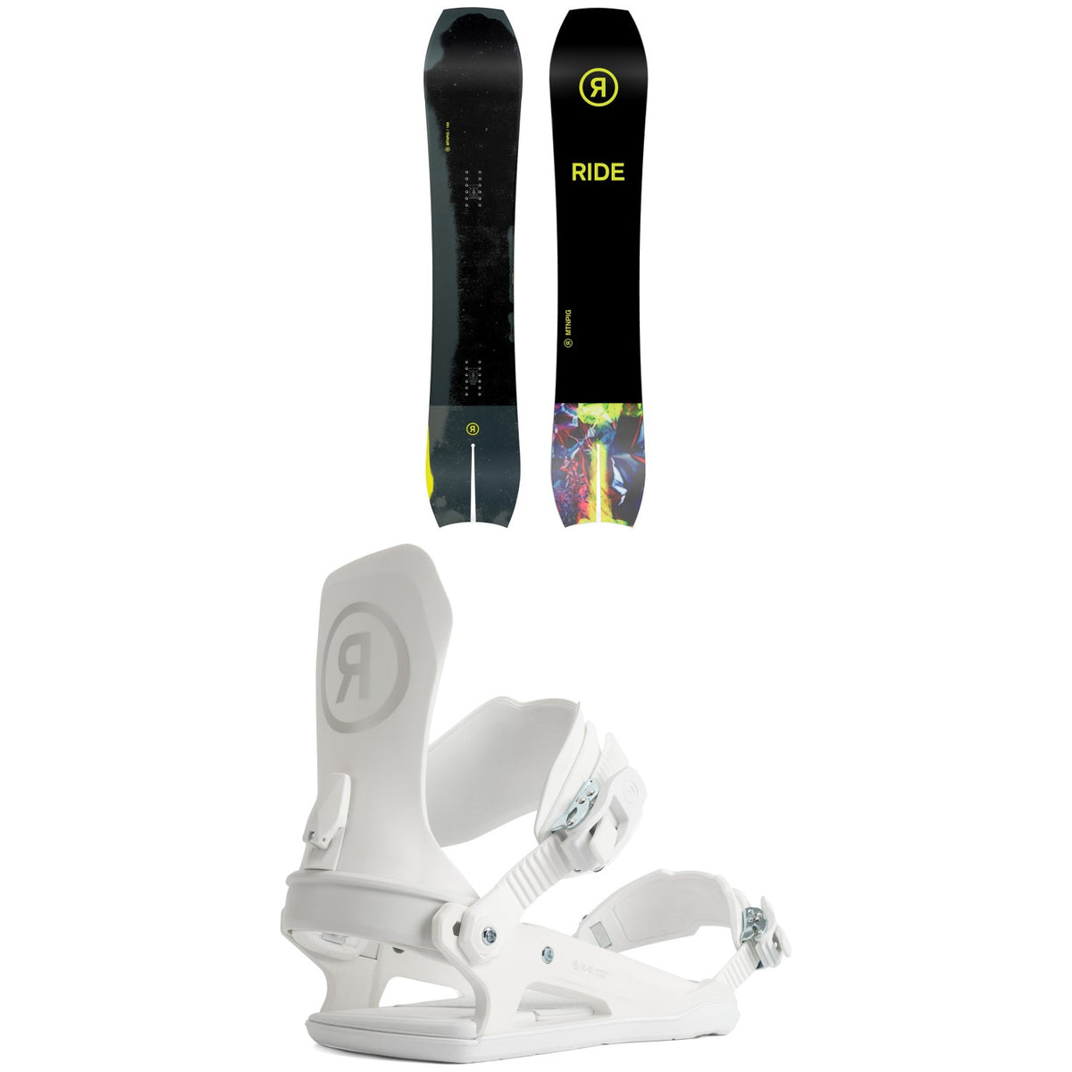 Ride MTNpig Snowboard + C-9 Snowboard Bindings 2022