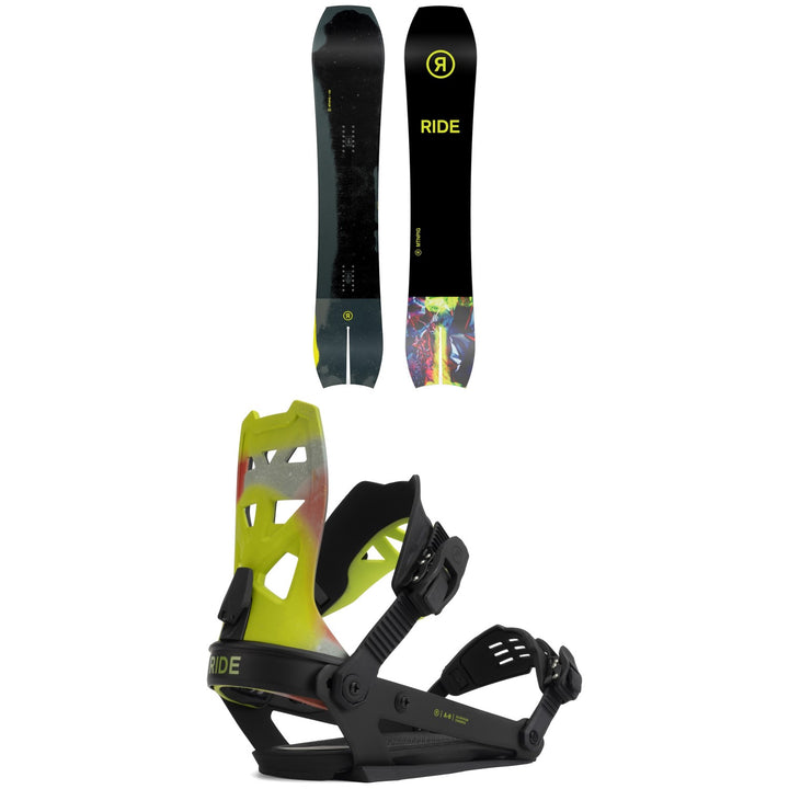 Ride MTNpig Snowboard + A-8 Snowboard Bindings 2022
