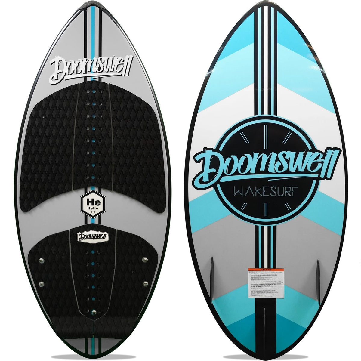 Doomswell Helio Wakesurf Board + Helio Bag + Surf Rope - Kids' 2021 Blue