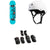 Habitat Ellipse Blue Complete 8.0 Skateboard Complete + Triple 8 Sweatsaver Liner Skateboard Helmet + Triple 8 Saver Series High Impact Skateboard Pad Set