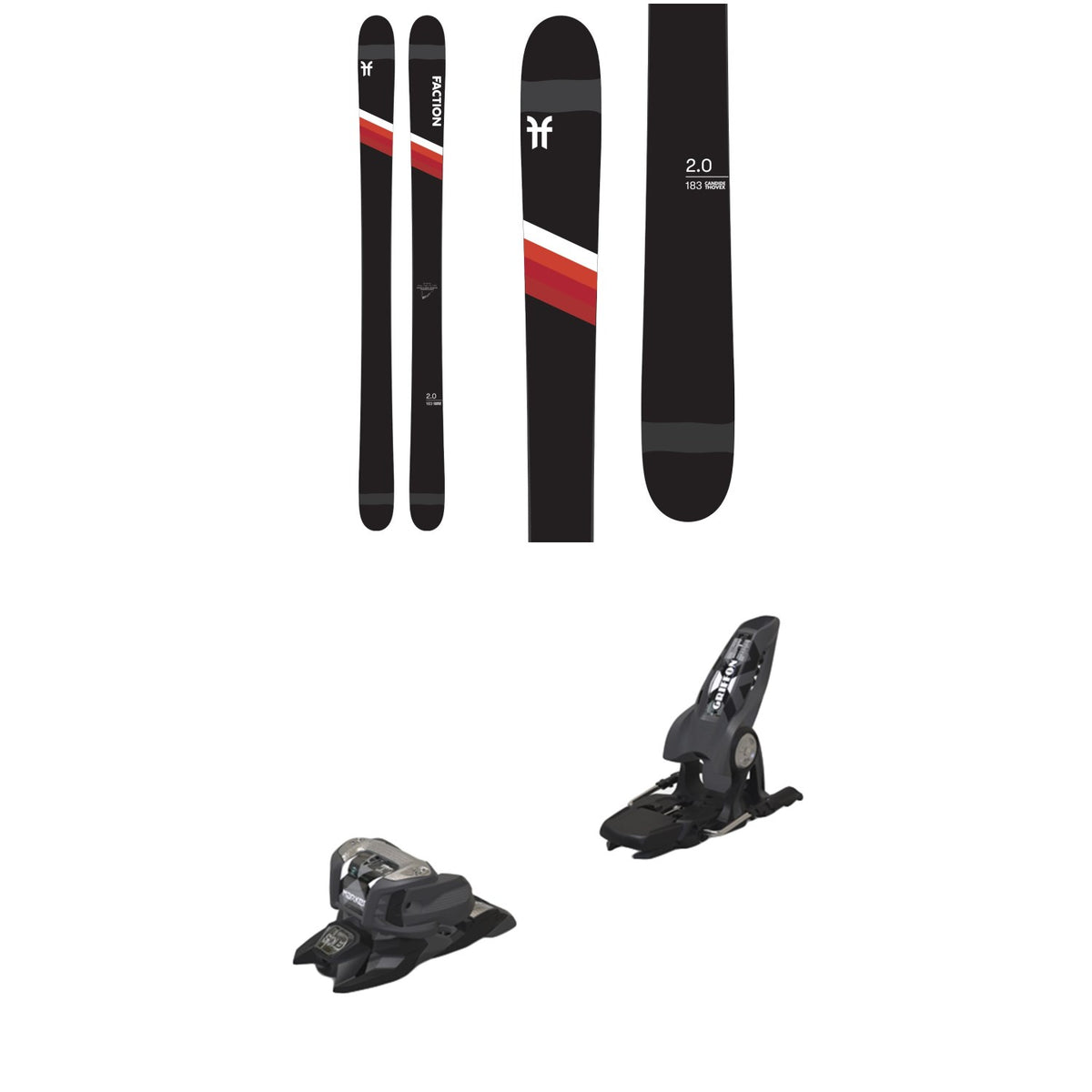 Faction Candide 2.0 Skis 2021 + Marker Griffon 13 ID Ski Bindings